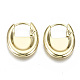 Brass Huggie Hoop Earrings(EJEW-N011-41G-NF)-1