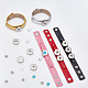 11pcs 11 colors Alloy Interchangeable Snap Link Bracelets Settings(BJEW-DR0001-02)-3
