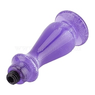 Resin Handle, for Wax Seal Stamp, Wedding Invitations Making, Purple, 2-5/8x1 inch(6.7x2.6cm), Hole: 4mm(DIY-WH0221-17B)