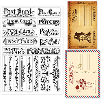 PVC Stamps, for DIY Scrapbooking, Photo Album Decorative, Cards Making, Stamp Sheets, Film Frame, Word, 21x14.8x0.3cm