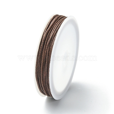 1mm Coconut Brown Waxed Cotton Cord Thread & Cord