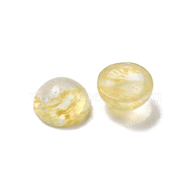 Synthetic Coffee Watermelon Stone Glass Cabochons(G-H309-03-03)-2