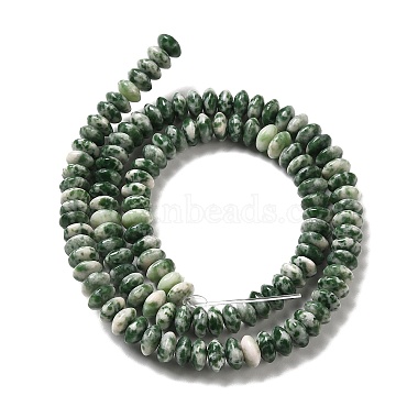Brins de perles à pois verts naturels(G-Z030-A03-01)-2