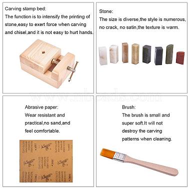 Chinese Seal Stamp Cutting and Stone Seal Carving Hand Tools Set(TOOL-WH0029-03)-7