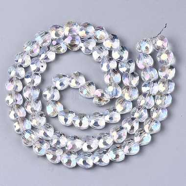 Chapelets de perles en verre galvanoplastique(EGLA-S176-08A-A01)-2