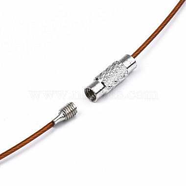 Stainless Steel Wire Necklace Cord DIY Jewelry Making(X-TWIR-R003-07)-2