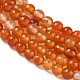 Round Natural Red Agate Bead Strands(G-M257-4mm-26)-5