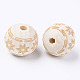 Unfinished Natural Wood European Beads(WOOD-S057-010B)-2