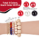 Elite 60Pcs 3 Colors Custom Resin Imitation Pearl Beads(RESI-PH0001-91)-2
