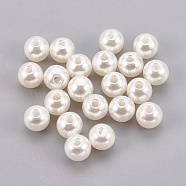 ABS Plastic Imitation Pearl Beads, Round, Old Lace, 5mm, Hole: 1.8mm, about 7500pcs/500g(KY-G009-5mm-02)