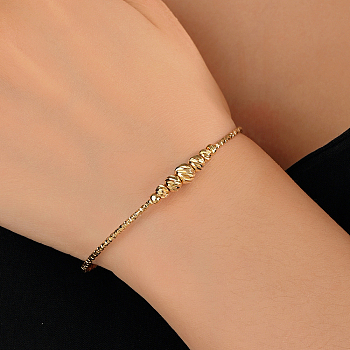 Fashionable Brass Adjustable Gold and Silver Bangles for Women, Simple and Versatile