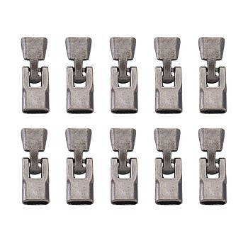 Alloy Snap Lock Clasps, Gunmetal, 34mm