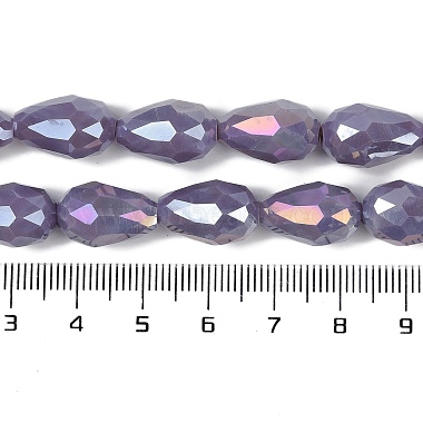 Brins de perles de verre galvanisées de couleur unie opaque(EGLA-N013-P4mm-B09)-4