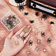 DICOSMETIC 30Pcs 3 Colors Glass Spider Pendant(FIND-DC0004-13)-3