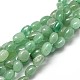 Natürliche grüne Aventurine Edelstein oval Perlenstränge(G-J335-26)-1