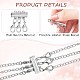 8 Strands 8 Style 304 Stainless Steel Chain Extender(DIY-SZ0004-40)-3