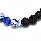 Bracelets extensibles avec perles en lapis-lazuli naturel(BJEW-R309-02-A01)-2