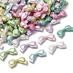 Pearlized Opaque Acrylic Beads, Bow Tie, Mixed Color, 14x29x5mm, Hole: 1.8mm(X-OACR-S072-03C)