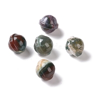 Natural Indian Agate Display Decorations, Gemstone Figurine, Planet, 20x18mm(G-G861-01P)
