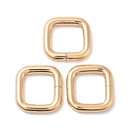 Iron Buckle Clasps, For Webbing, Strapping Bags, Garment Accessories, Square, Golden, 20x21x3.5mm(IFIN-XCP0002-05LG)