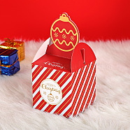 Christmas Theme Candy Gift Boxes, Packaging Boxes, For Xmas Presents Sweets Christmas Festival Party, Red, 18x8.5x8.5cm(DIY-I029-07C)