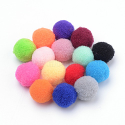 DIY Doll Craft, Polyester Pom Pom Ball, Round, Mixed Color, 14~15mm(AJEW-T001-15mm-M)