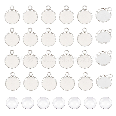 Clear Stainless Steel Pendants