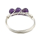 Natural Mixed Gemstone Bead Finger Ring(RJEW-JR00585)-5