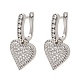 Brass Micro Pave Cubic Zirconia Hoop Dangle Earrings(EJEW-G471-15P-01)-4