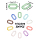 SUPERFINDINGS Transparent Acrylic Linking Rings(OACR-FH0001-012)-5