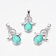 Dyed Synthetic Turquoise Pendants(G-G651-A01)-1