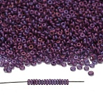 TOHO 8/0 Demi Round Beads, Japanese Seed Beads, (625F) Raspberry Matte Luster, 3x1.15mm, Hole: 1.2mm, about 33500pcs/pound(450g)(SEED-DR08-0625F)