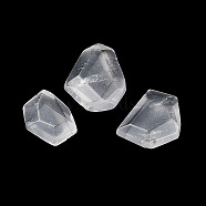 Natural Quartz Crystal Beads, Rock Crystal Beads, No Hole/Undrilled, Faceted, Nuggets, 20.5~27.5x13~21x6~7mm(G-F747-01B)