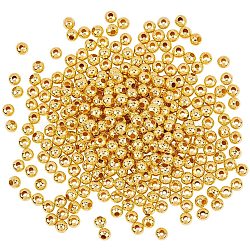 Iron Spacer Beads, Round, Golden, 5mm, Hole: 2mm, 800pcs/box(IFIN-PH0023-79)