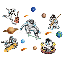 PVC Wall Stickers, for Wall Decoration, Space Theme Pattern, 390x900mm, 2pcs/set(DIY-WH0228-349)