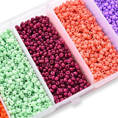 90G 5 Colors 12/0 Baking Paint Glass Seed Beads(SEED-YW0001-14B)-5