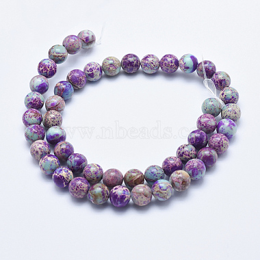 Natural Imperial Jasper Beads Strands(G-I122-10mm-15)-2