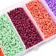 90G 5 Colors 12/0 Baking Paint Glass Seed Beads(SEED-YW0001-14B)-5