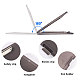 2Pcs 2 Colors Rectangle Plastic Clipboards(AJEW-CA0005-57B)-4