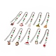 Christmas Theme Resin Pendant Bookmarks(AJEW-JK00206)-1