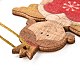 Weihnachtsthema Holz große Anhänger Dekorationen(HJEW-F011-04)-4