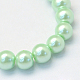 Baking Painted Pearlized Glass Pearl Round Bead Strands(HY-Q003-6mm-04)-2
