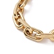 201 bracelets à maillons ovales en acier inoxydable pour hommes(BJEW-R313-07G)-4
