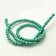 Chapelets de perles synthétiques turquoises(TURQ-GSR4mm129)-1