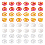 60Pcs 4 Colors Acrylic Beads, Rondelle, Large Hole Beads, Mixed Color, 13~14.5x7.5~8.5mm, Hole: 4.7~6mm, 15pcs/color(SACR-TA0001-79)
