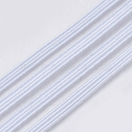 Flat Elastic Cord, Mouth Cover Ear Tie Rope for DIY Mouth Cover, White, 4mm, about 656.16 yards(600m)/big bundle(EC-Q003-01)
