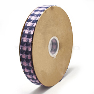 (Holiday Stock-Up Sale)Braided Nylon Ribbon, Tartan Ribbon, Pearl Pink, 1 inch(25~27mm), about 20yards/roll(18.2m/roll)(SRIB-N003-25A)