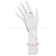 PP Plastic Female Mannequin Right Hand Watch Display Holder, Jewelry Bracelet Gloves Ring Necklace Display Organizer Stand, White, 11.9x5.4x29cm(ODIS-WH0017-067)