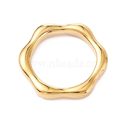 PVD Vacuum Plating 304 Stainless Steel Linking Rings, Ring, Golden, 15x13.5x2mm, Inner Diameter: 10.5x10mm(STAS-P279-02A-G)