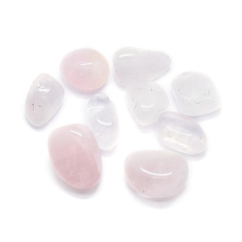 Natural Rose Quartz Beads, Healing Stones, for Energy Balancing Meditation Therapy, No Hole/Undrilled, Tumbled Stone, Vase Filler Gems, Nuggets, 23~33x14~25x11~20mm